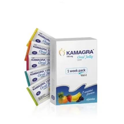 【男性專用】Kamagra Oral Jelly 泰國果凍威而鋼 100mg (7包裝/盒)