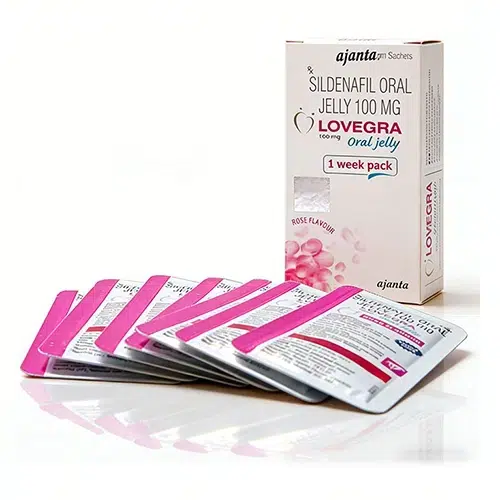 【女性專用】Lovegra Oral Jelly 女用果凍威而鋼 100mg (7包裝/盒)